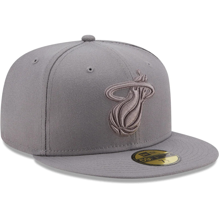 New Era Miami Heat Gray Color Pack 59FIFTY Fitted Hat