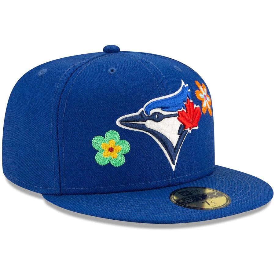 New Era Toronto Blue Jays Chain Stitch Floral Blue 59FIFTY Fitted Hat