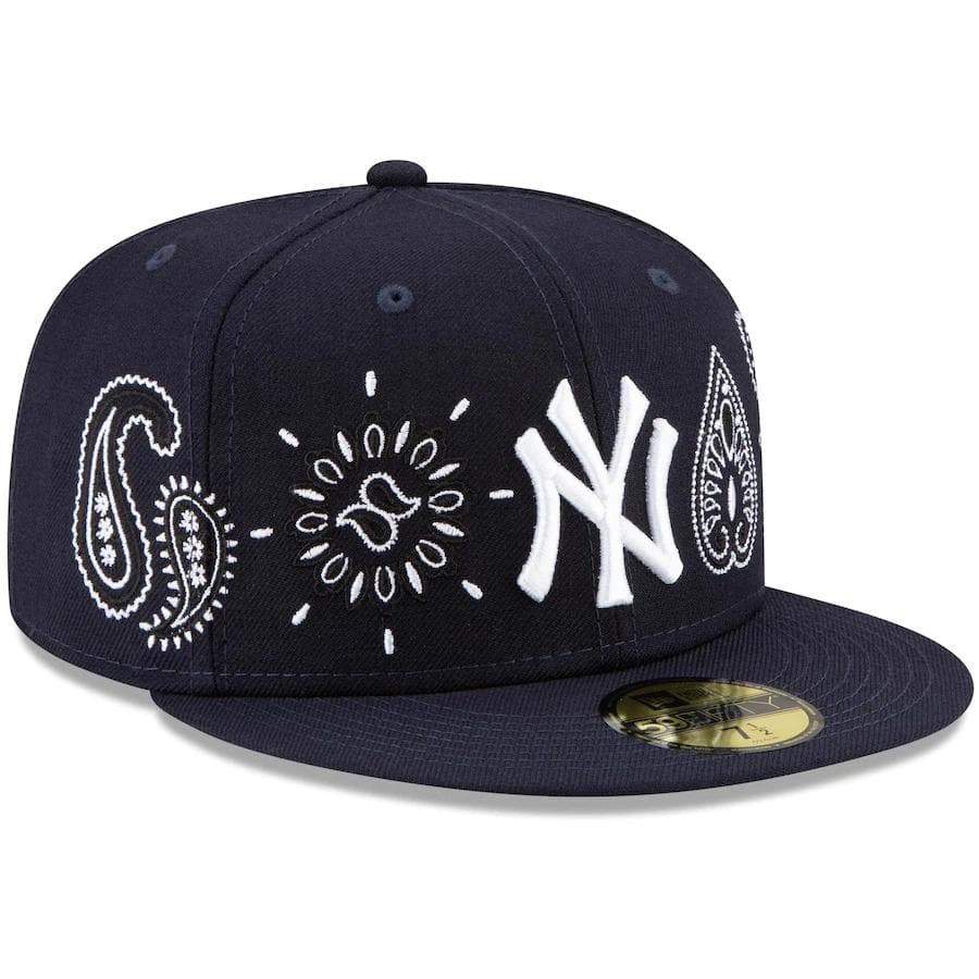 New Era New York Yankees Paisley Elements Navy Blue 59FIFTY Fitted Hat