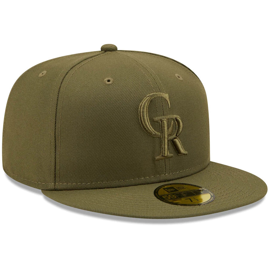 New Era Colorado Rockies Olive Color Pack 59FIFTY Fitted Hat