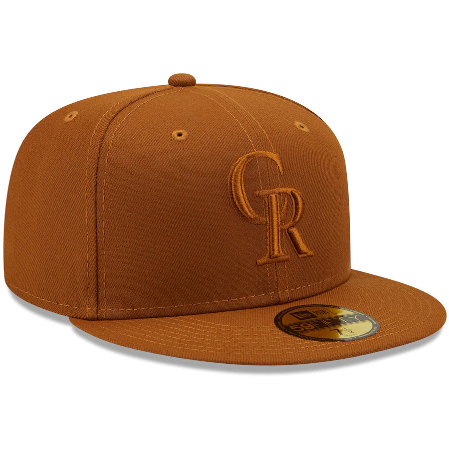 New Era Colorado Rockies Brown Color Pack 59FIFTY Fitted Hat