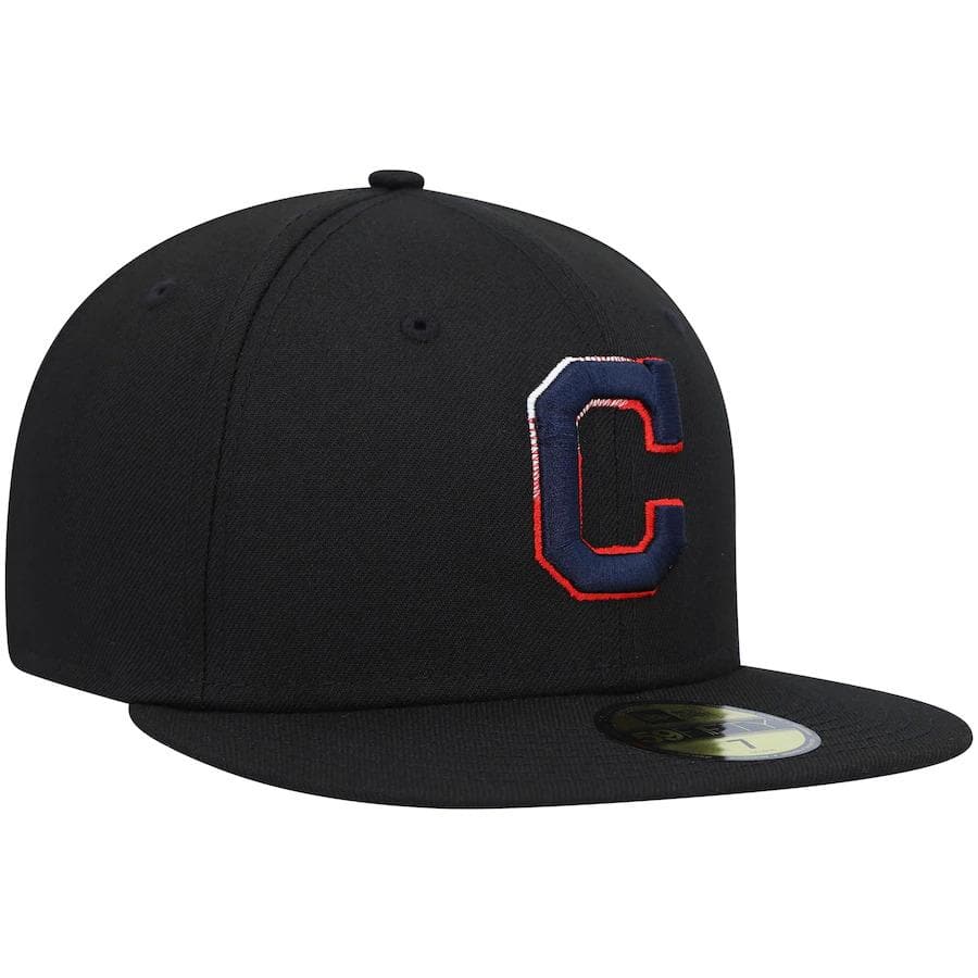 New Era Cleveland Indians Black Color Dupe 59FIFTY Fitted Hat