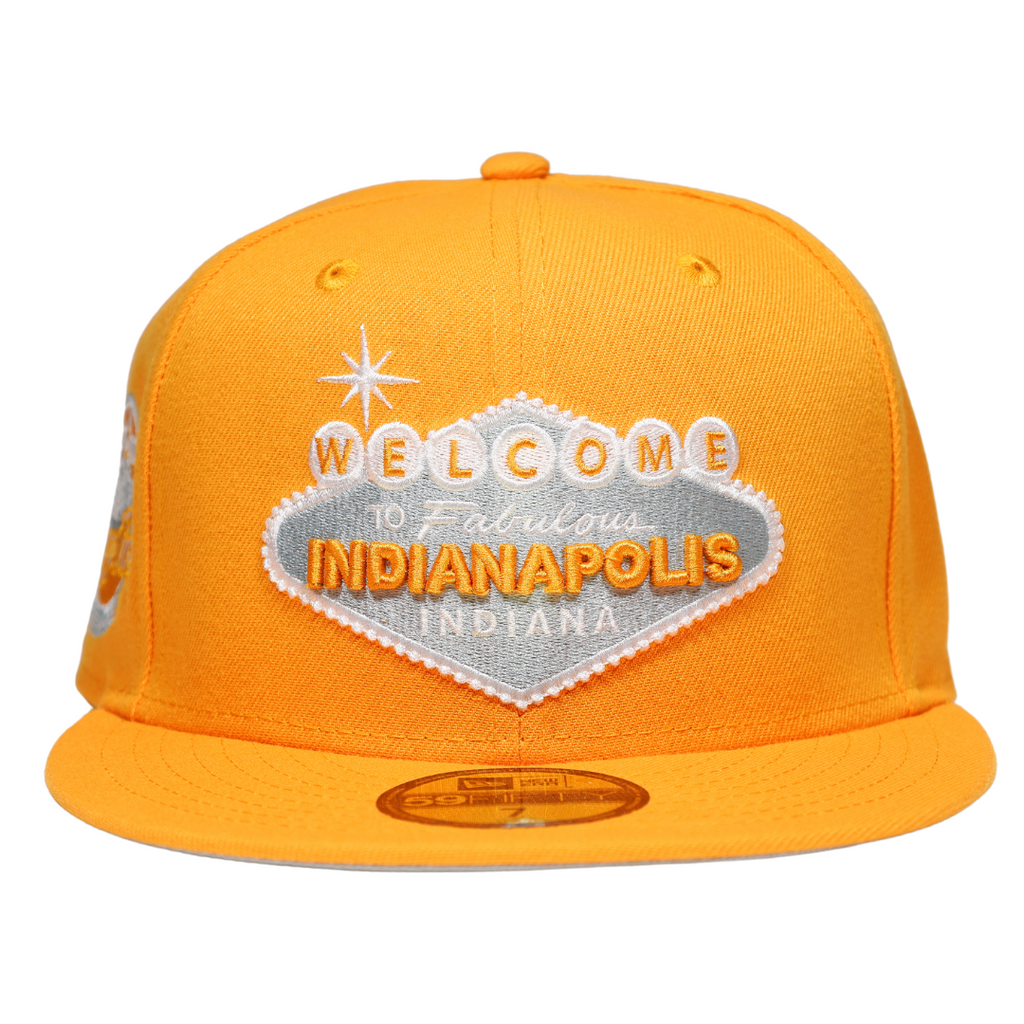 New Era Welcome to Indianapolis  Indy Hangtime City Tango Orange/Gray 59FIFTY Fitted Hat