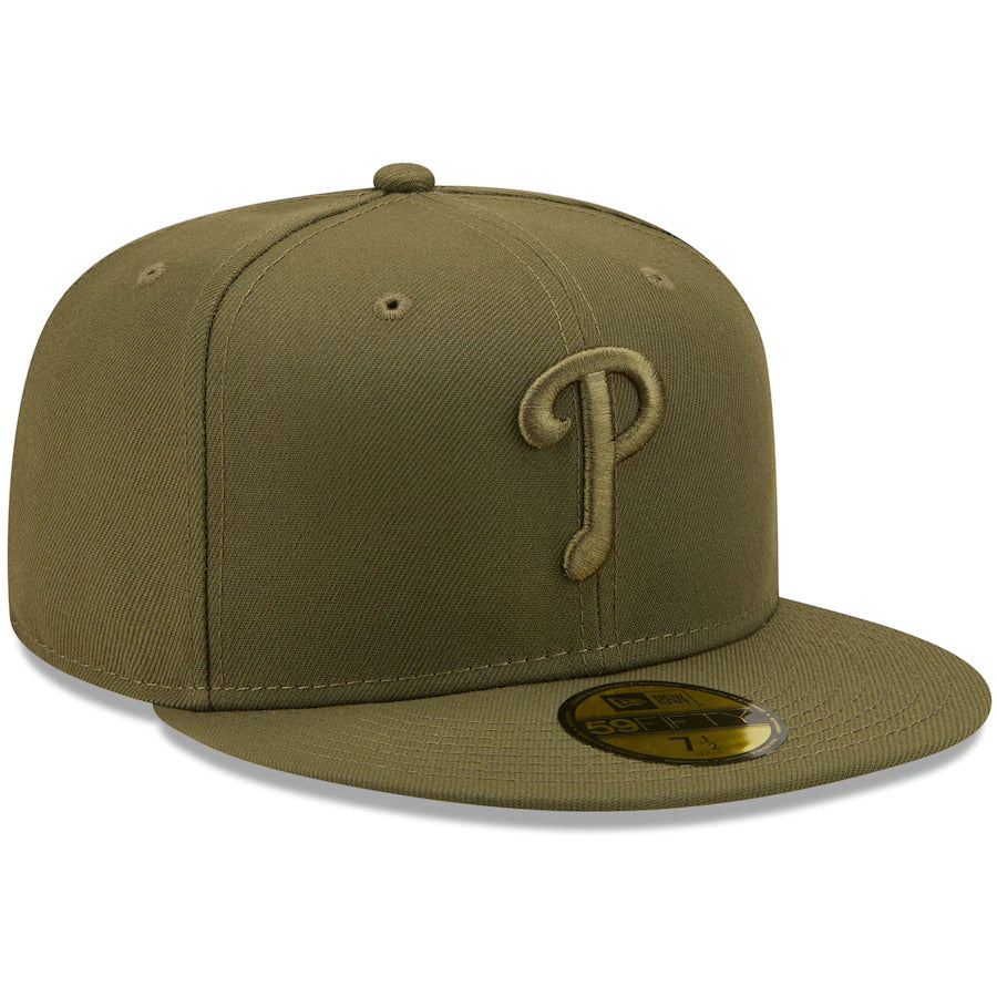 New Era Philadelphia Phillies Olive Color Pack 59FIFTY Fitted Hat