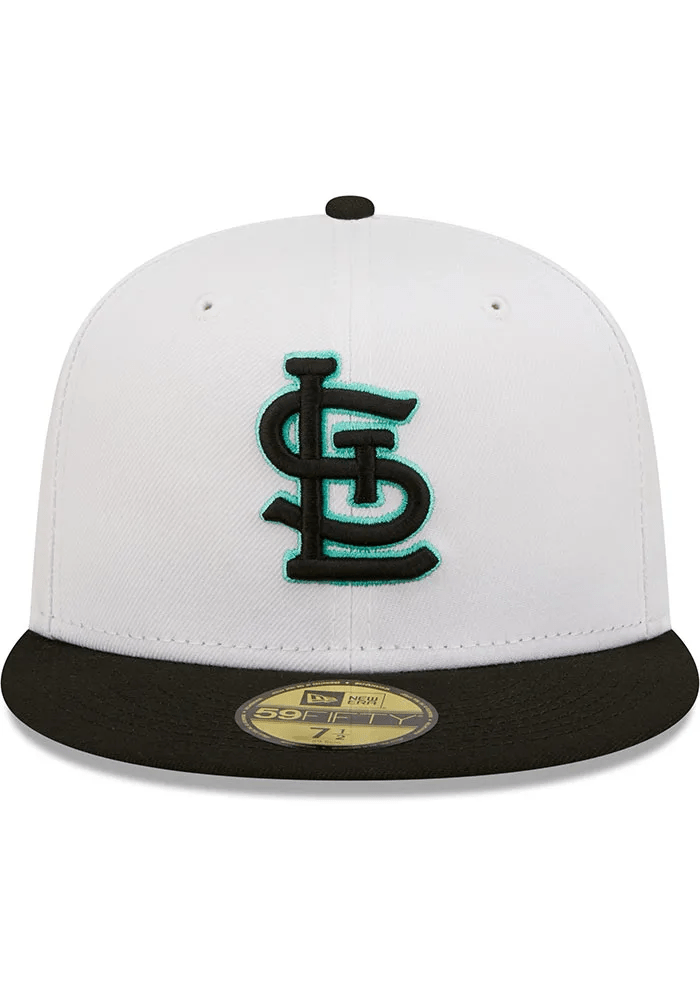 New Era St. Louis Cardinals White/Black Two-Tone Color Pack 59FIFTY Fitted Hat