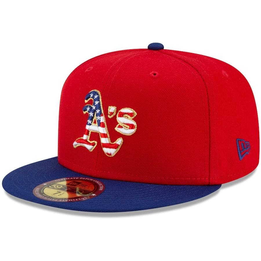 New Era Oakland Athletics Americana Patch Red 2021 59FIFTY Fitted Hat