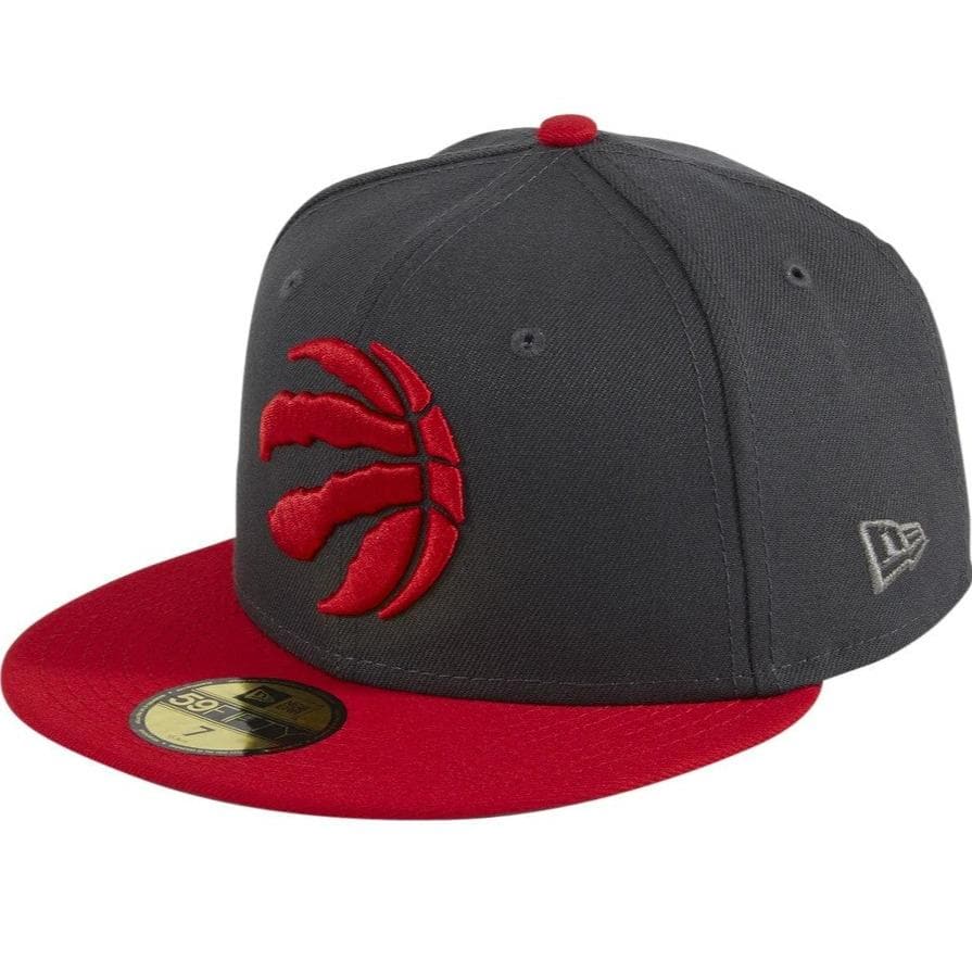 New Era Toronto Raptors Trophy Side Patch Dark Gray 59FIFTY Fitted Hat