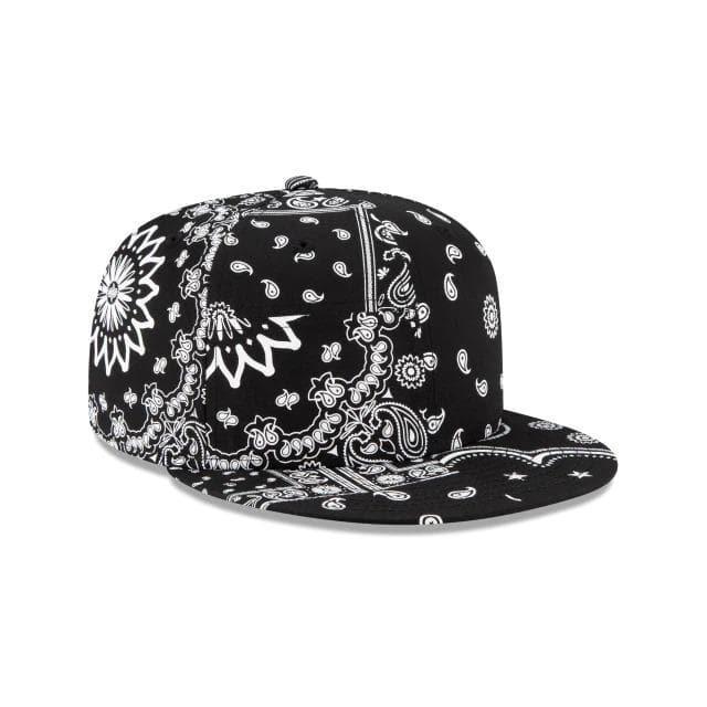 New Era Black Bandana 59FIFTY Hat | Bandana Hat Fitted