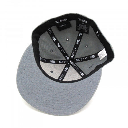 New Era Mickey Mouse Throwback Grey 59FIFTY Fitted Hat