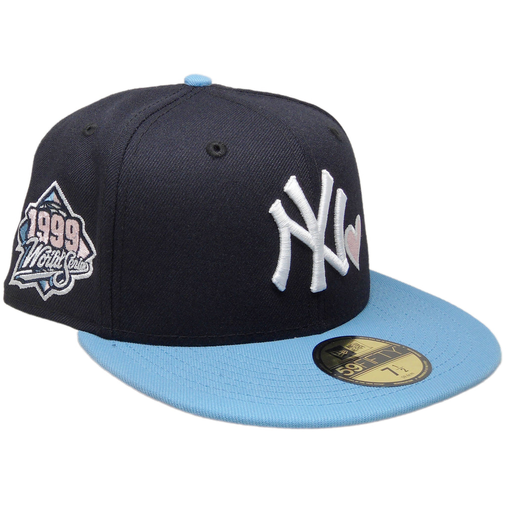 New Era New York Yankees Navy/Sky Blue Heart '99 World Series 59FIFTY Fitted Hat