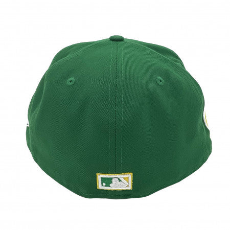 New Era Oakland Athletics vs Cincinnati Reds Green/Yellow 59FIFTY Fitted Hat