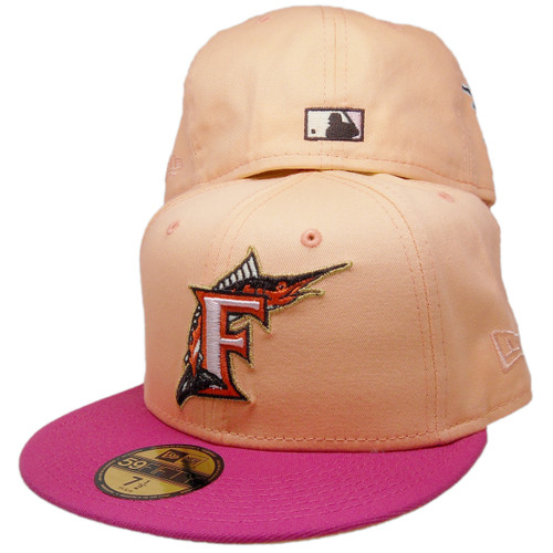 New Era Florida Marlins Peach/Hot Pink 2003 World Series 59FIFTY Fitted Hat