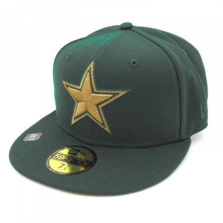 New Era Dallas Cowboys Dark Green/Old Gold 50th Anniversary 59FIFTY Fitted Hat