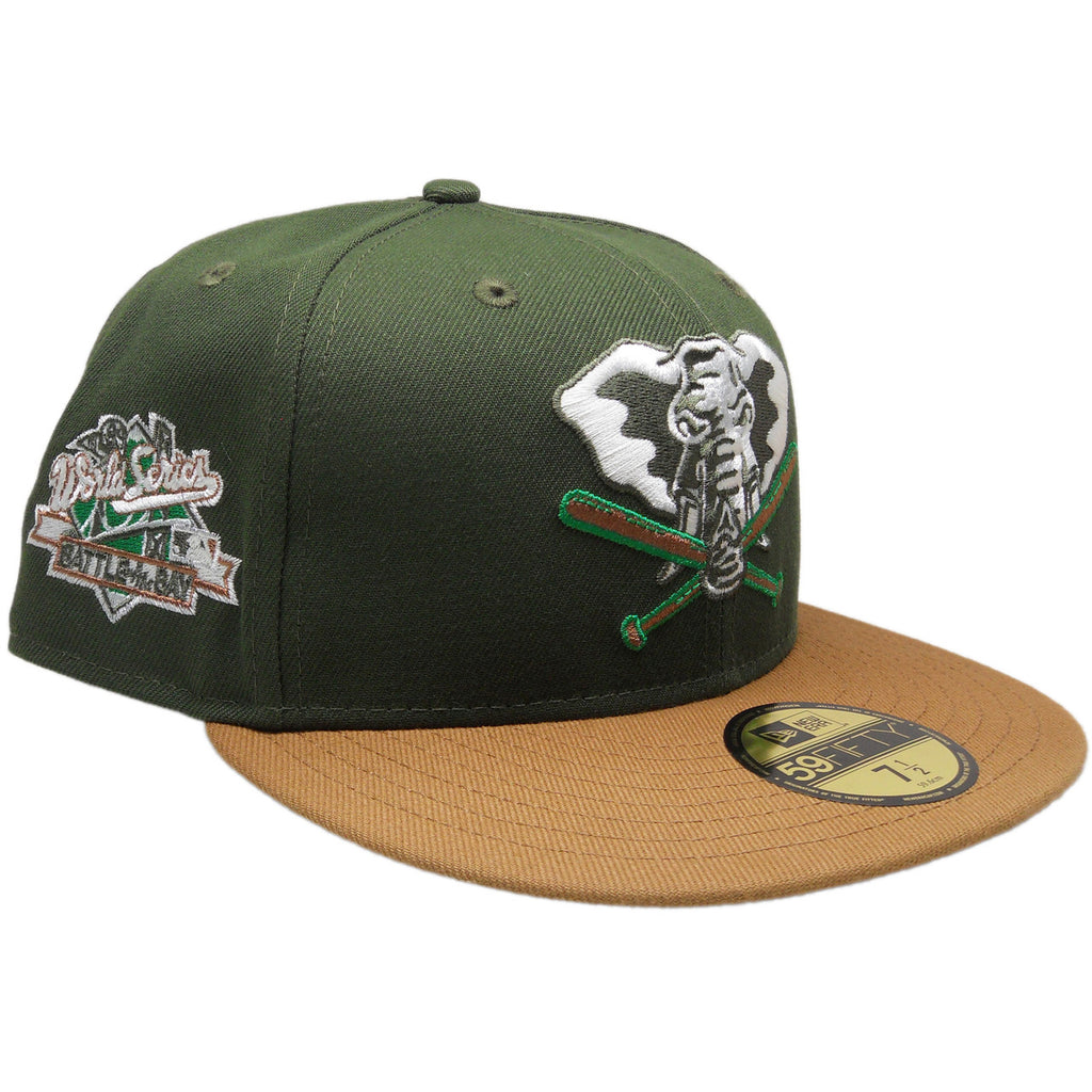 New Era Oakland Athletics Stomper Military Green/Wheat 1989 World Series 59FIFTY Fitted Hat