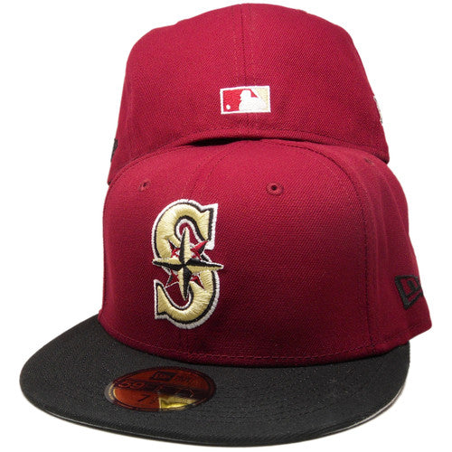 New Era Seattle Mariners Burgundy/Black 2001 All-Star Game 59FIFTY Fitted Hat