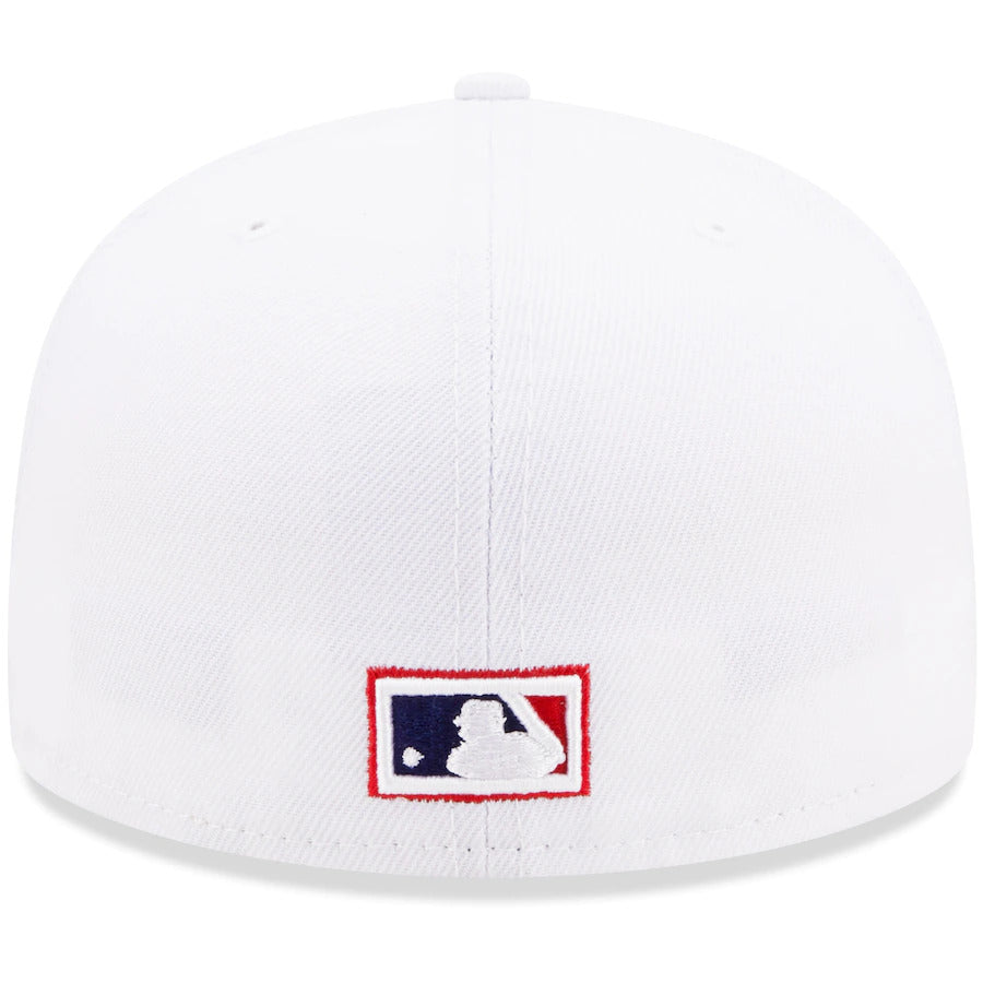 New Era White Texas Rangers 1995 MLB All-Star Game Patch Undervisor 59FIFTY Fitted Hat