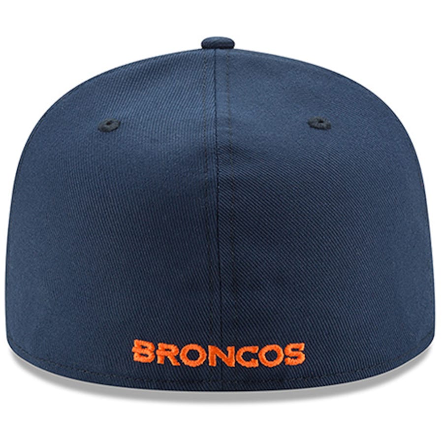 New Era Denver Broncos Navy Omaha 59FIFTY Fitted Hat