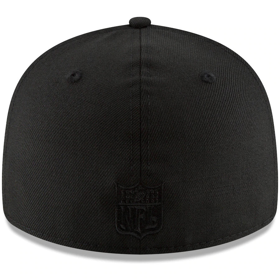 New Era Black New York Jets Throwback Logo Low Profile 59FIFTY Fitted Hat