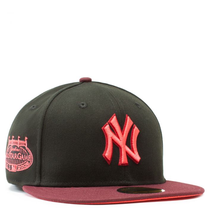 New Era New York Yankees Black/Maroon 2008 All-Star Game 59FIFTY Fitted Hat