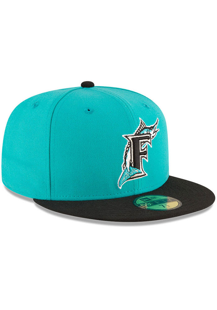 New Era Florida Marlins Teal 1997 World Series Side Patch 59FIFTY Fitted Hat