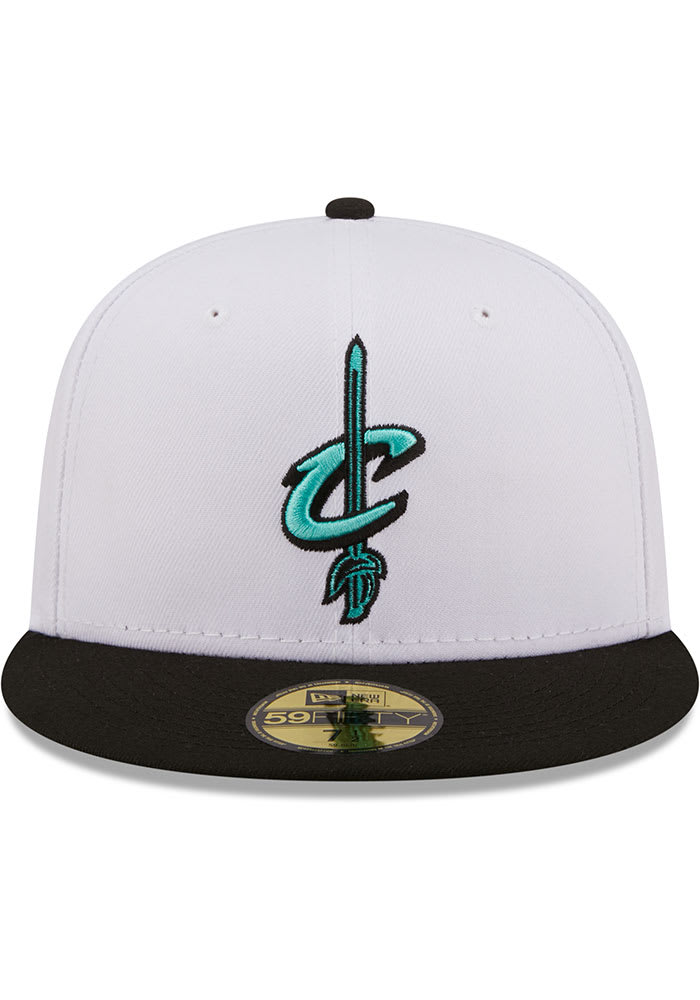 New Era Cleveland Cavaliers White/Black Two-Tone Color Pack 59FIFTY Fitted Hat