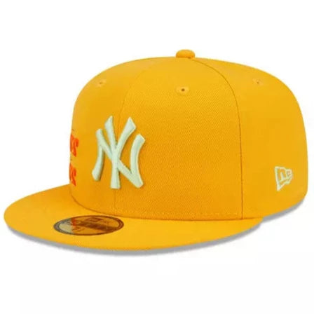 New Era New York Yankees Stacked Gold/Orange 59FIFTY Fitted Hats