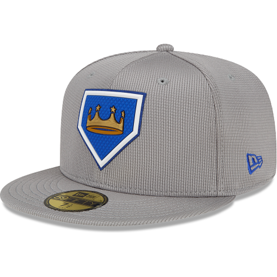New Era Men's Kansas City Royals Clubhouse Gray 59Fifty Fitted Hat