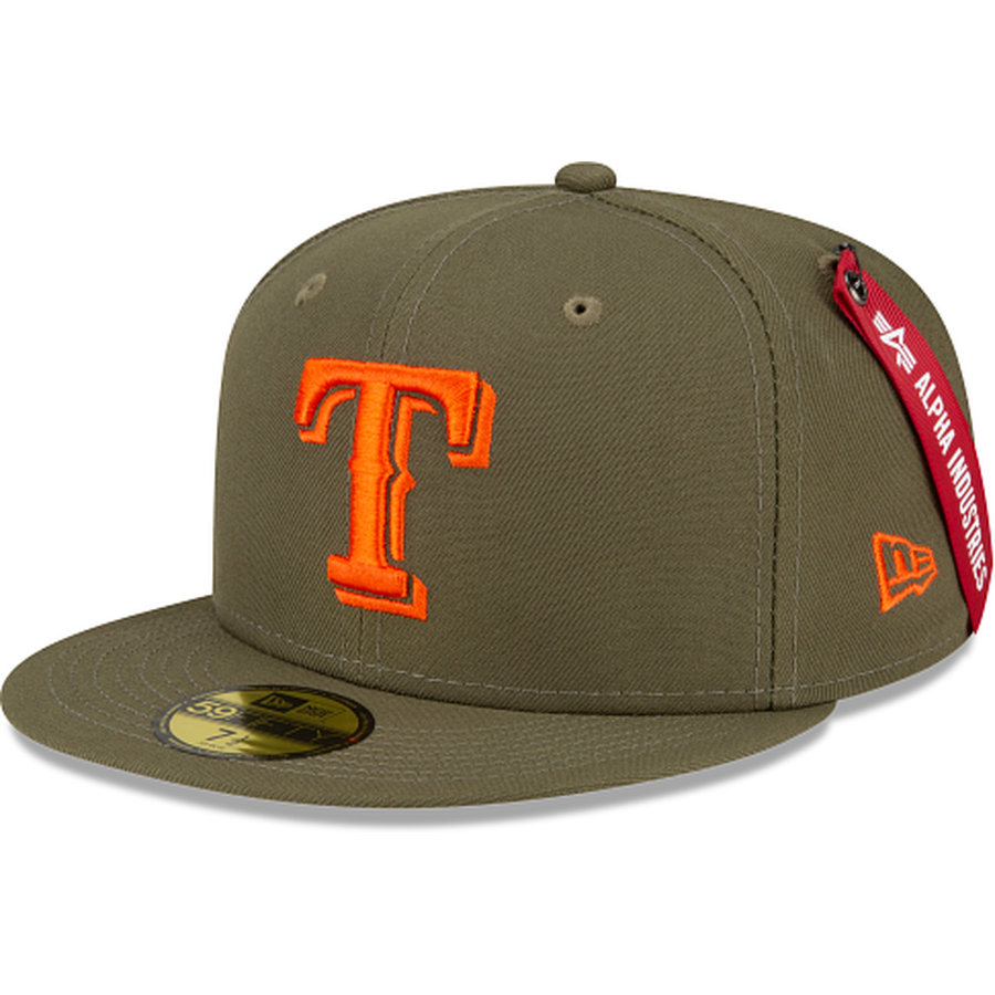 Texas Rangers 50th Anniversary New Era 59FIFTY Fitted Hat (GITD Stone Seaweed Pinot Under BRIM) 8