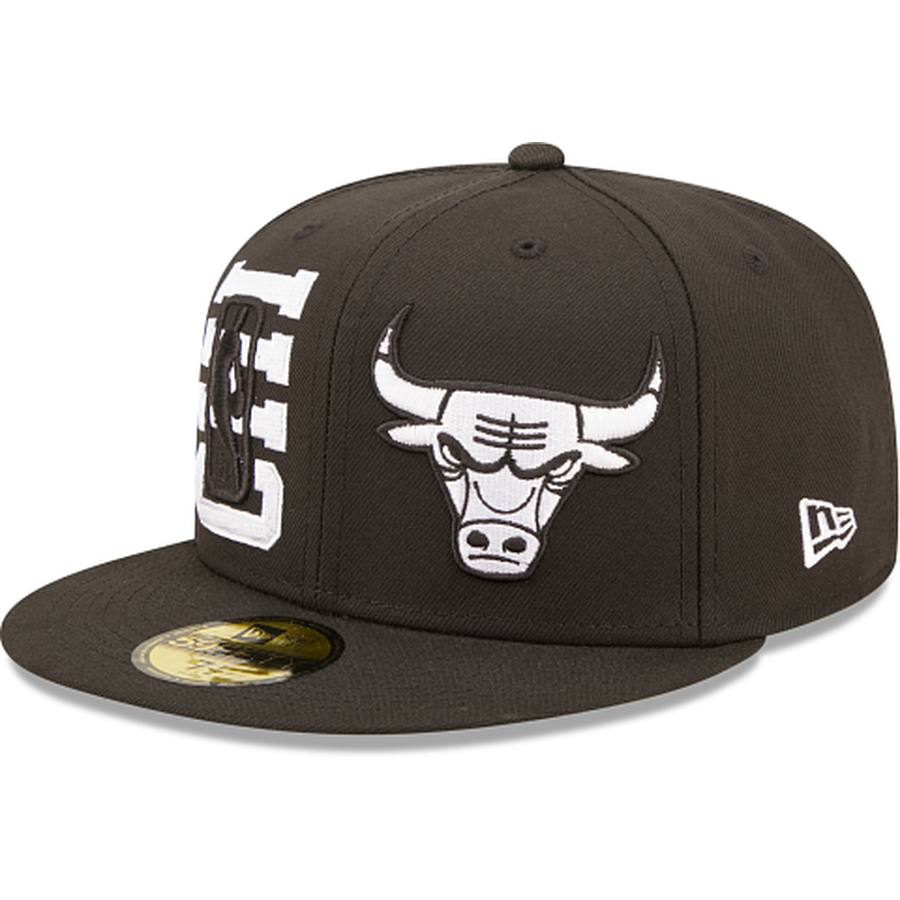 Accessories New Era Chicago Bulls Championships 59Fifty Fitted Cap Optic  White/ Black