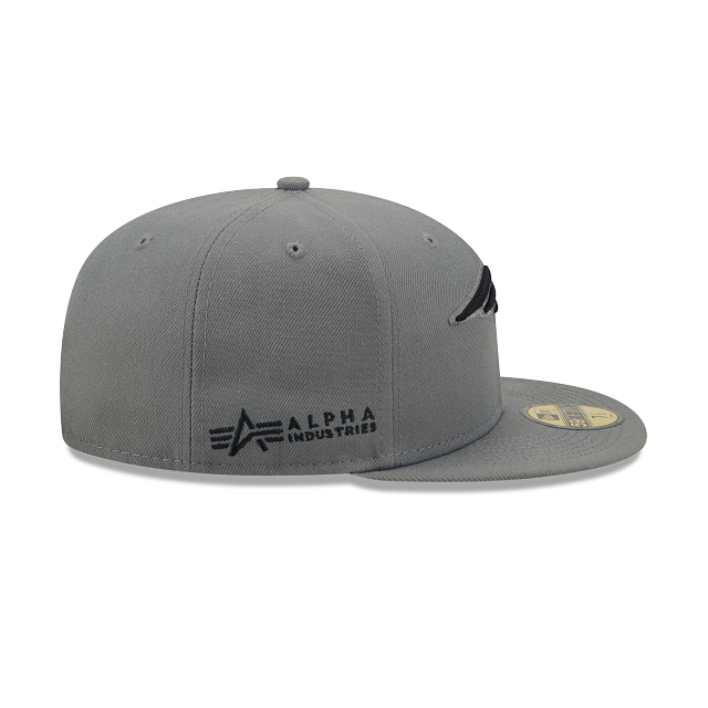 New Era Alpha Industries X New England Patriots Gray 2022 59FIFTY Fitted Hat