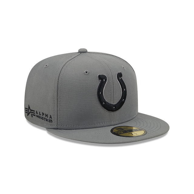 New Era Alpha Industries X Indianapolis Colts Gray 2022 59FIFTY Fitted Hat