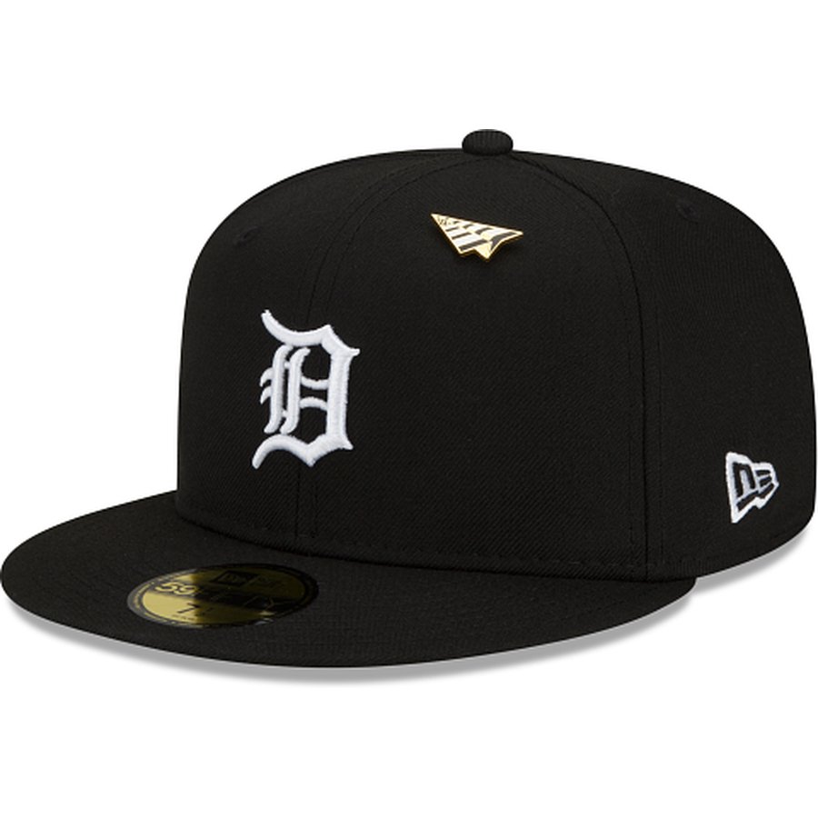 New Era Paper Planes X Detroit Tigers Black 59FIFTY Fitted Hat