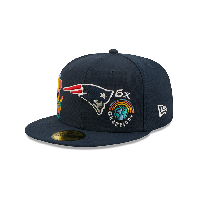 New Era New England Patriots Groovy 2022 59FIFTY Fitted Hat