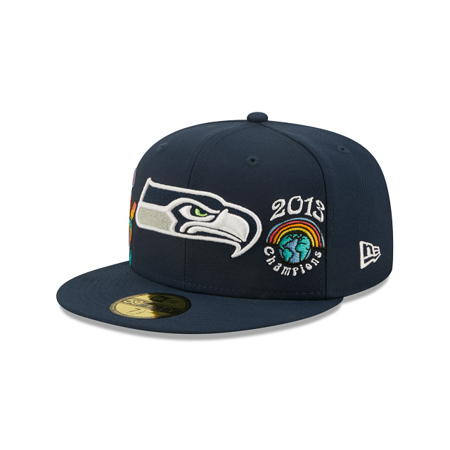 New Era Seattle Seahawks Groovy 2022 59FIFTY Fitted Hat