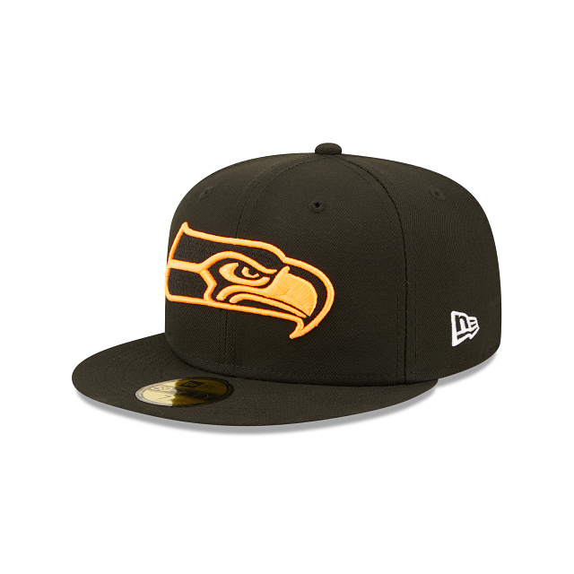 New Era Seattle Seahawks Summer Pop Orange 2022 59FIFTY Fitted Hat