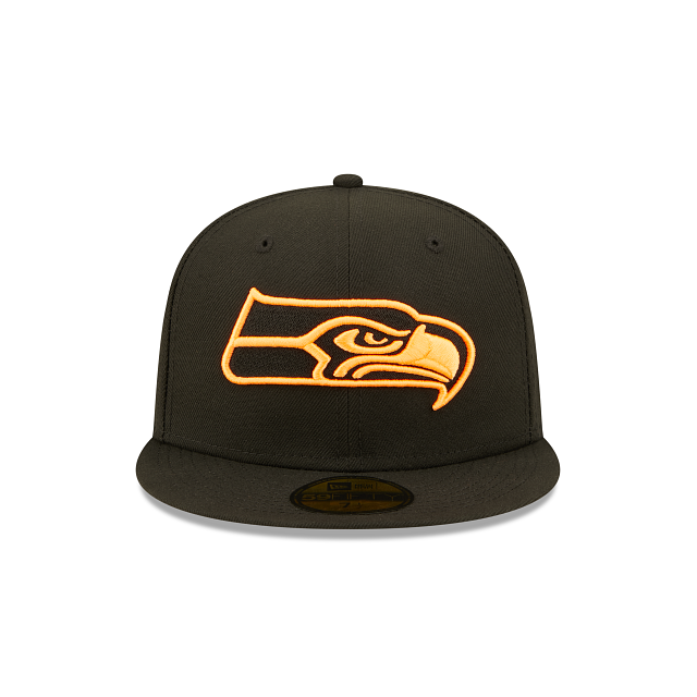 New Era Seattle Seahawks Summer Pop Orange 2022 59FIFTY Fitted Hat