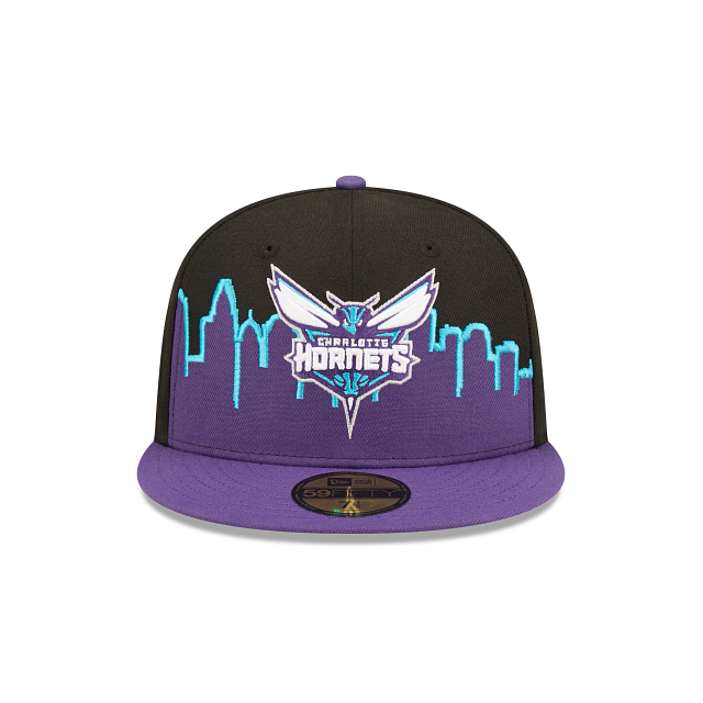 Men's New Era Pink Charlotte Hornets Candy Cane 59FIFTY Fitted Hat