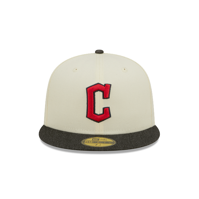 New Era Cleveland Guardians Black Denim 2022 59FIFTY Fitted Hat