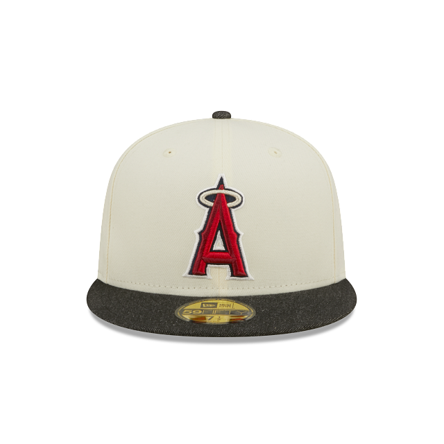New Era Los Angeles Angels Black Denim 2022 59FIFTY Fitted Hat