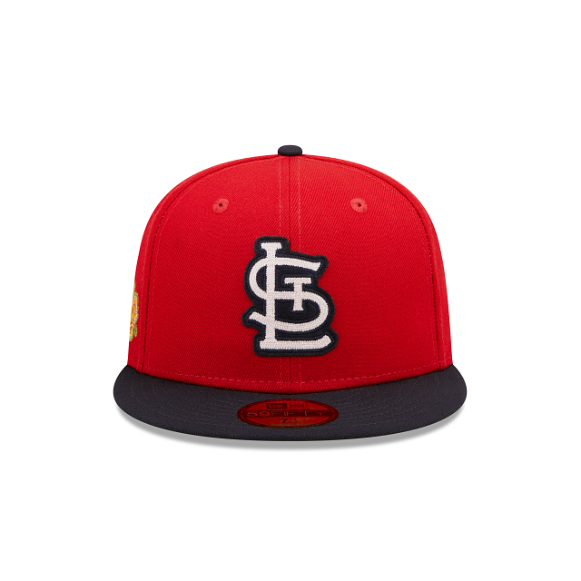 St Louis Cardinals 11X HEATHER-PIN Red Fitted Hat by New Era