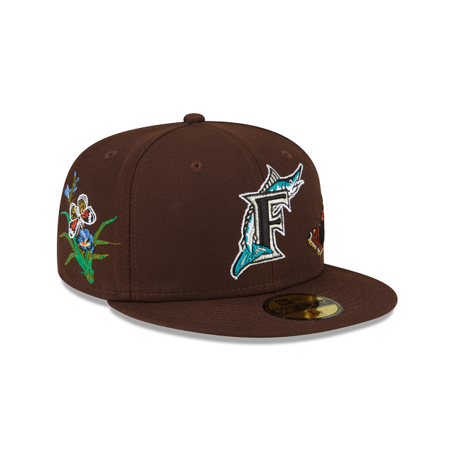 Men's Florida Marlins New Era x Felt Green 59FIFTY Fitted Hat