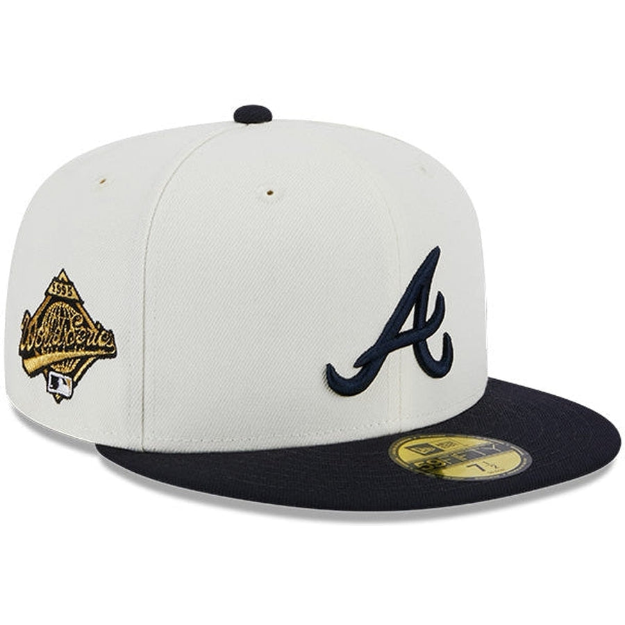  New Era Atlanta Braves 9FIFTY 2021 World Series Champions Patch  WS Retro Cap, Adjustable Hat : Sports & Outdoors