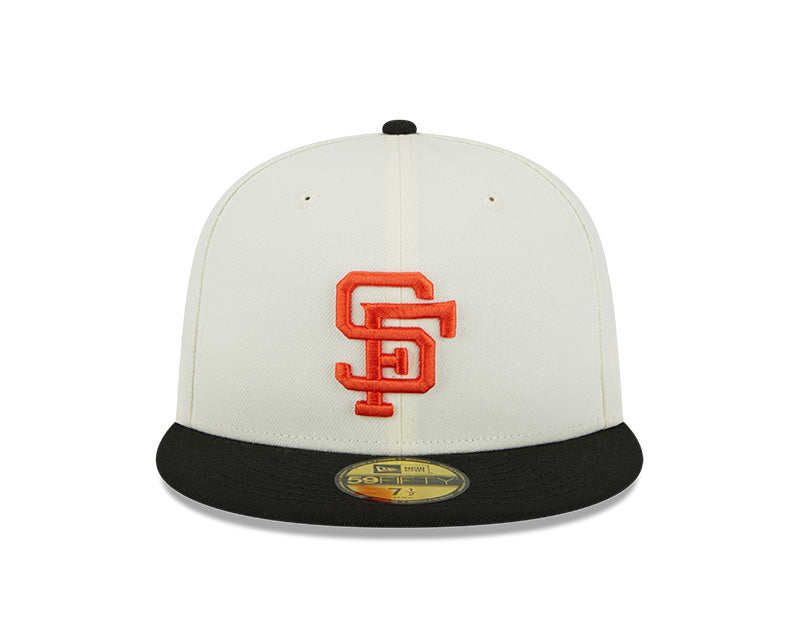 Men's San Francisco Giants New Era White Optic Stadium Patch 59FIFTY Fitted  Hat