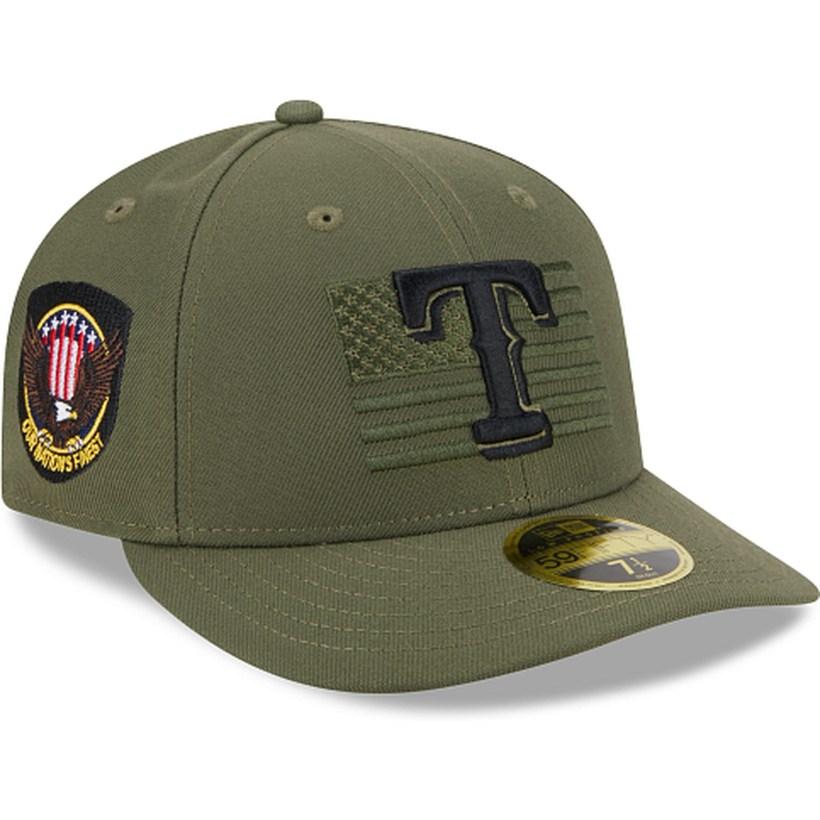 Exclusive New Era Texas Rangers Fitted Hat MLB Club Size 7 3/8 Tan