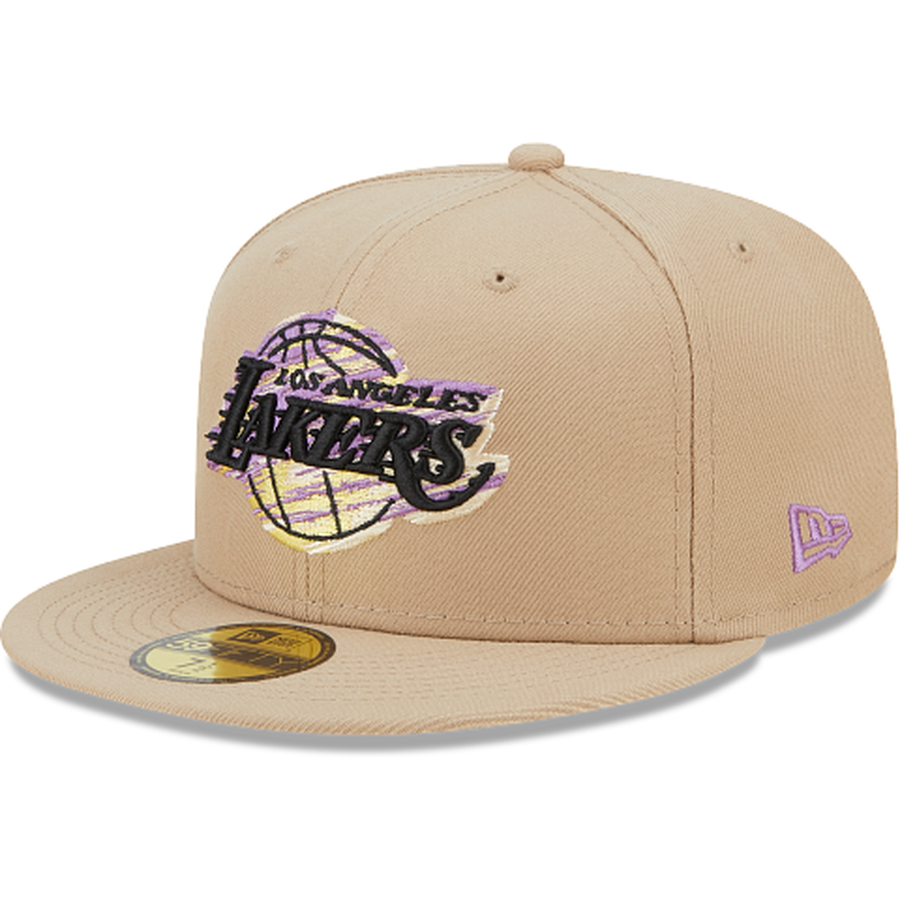 Los Angeles Lakers DIAMOND 75 CITY-SERIES Purple-Sky Fitted Hat