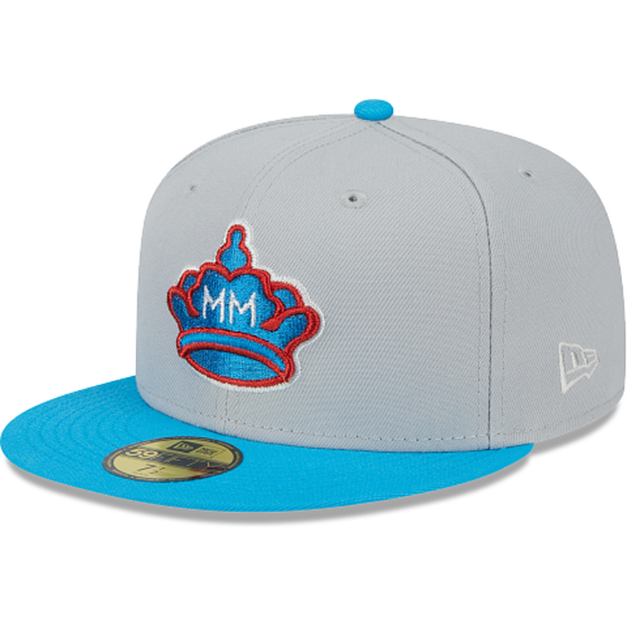Miami Marlins New Era 2021 City Connect 59FIFTY Fitted Hat - Blue/Red