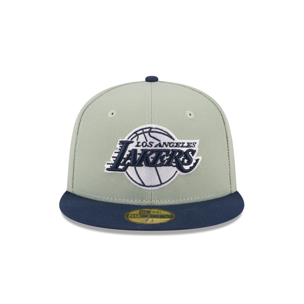 Los Angeles Lakers New Era Jersey Hook Classic 59FIFTY Fitted Hat -  White/Light Blue