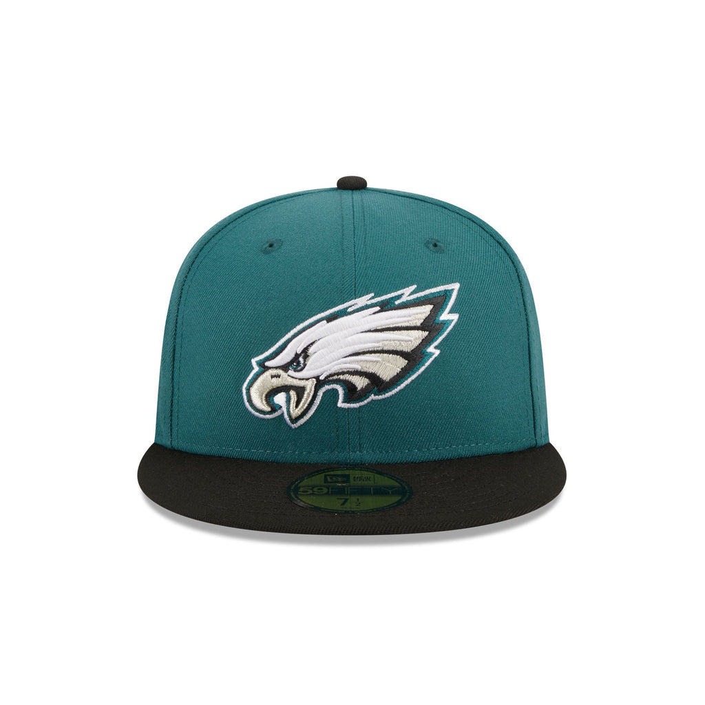 PHILADELPHIA EAGLES NEW ERA 59FIFTY SUPER BOWL LVII GREEN FITTED HAT SIZE 7  3/8