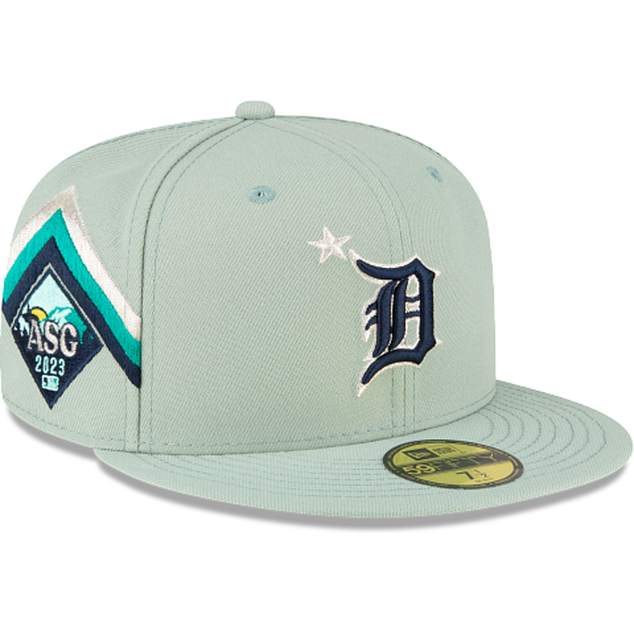 Shop New Era 59Fifty Detroit Tigers Grey Under Fitted Hat 70715148 multi