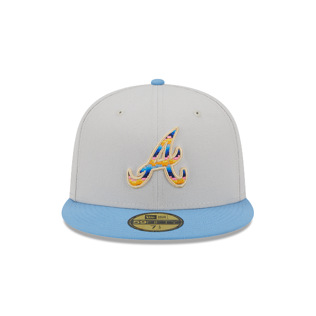 Officially Licensed League MLB Atlanta Braves 2023 Gray Batting Hat